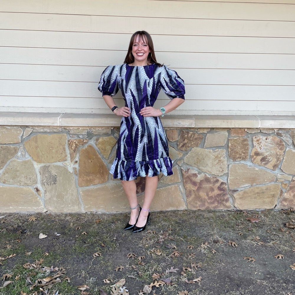 3/4 Puff Sleeve Dress